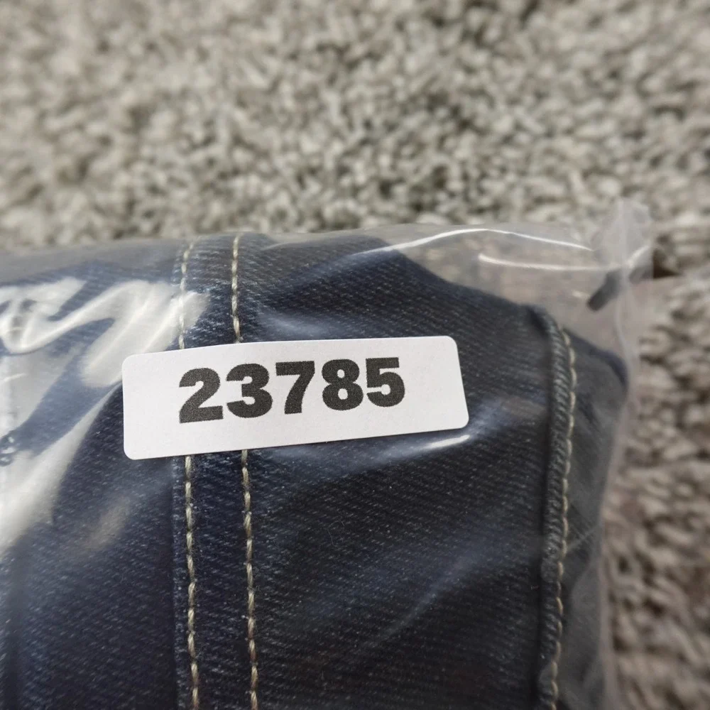 NEW True Religion Jeans Mens 32X32 Blue Denim‎ Pants Geno Relaxed Slim Straight
